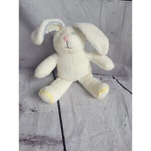 Baby Gap Hopper Pink Stitched Plush Bunny Rabbit Pink Nose Gray Eyes 7in